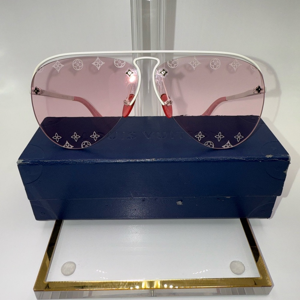 Louis Vuitton Pink and White Sunglasses